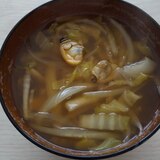魚介香る白菜スープ